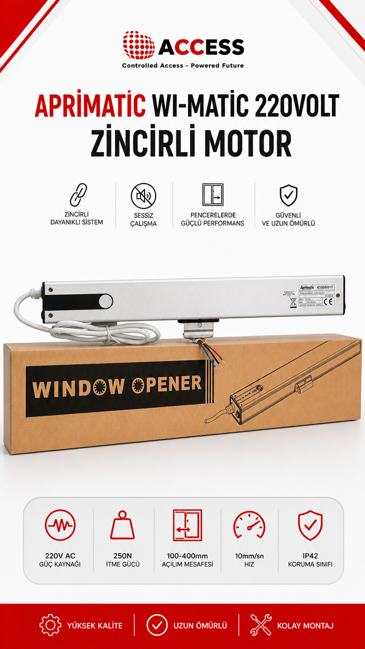 APRİMATİC WI-MATİC 220VOLT ZİNCİRLİ MOTOR